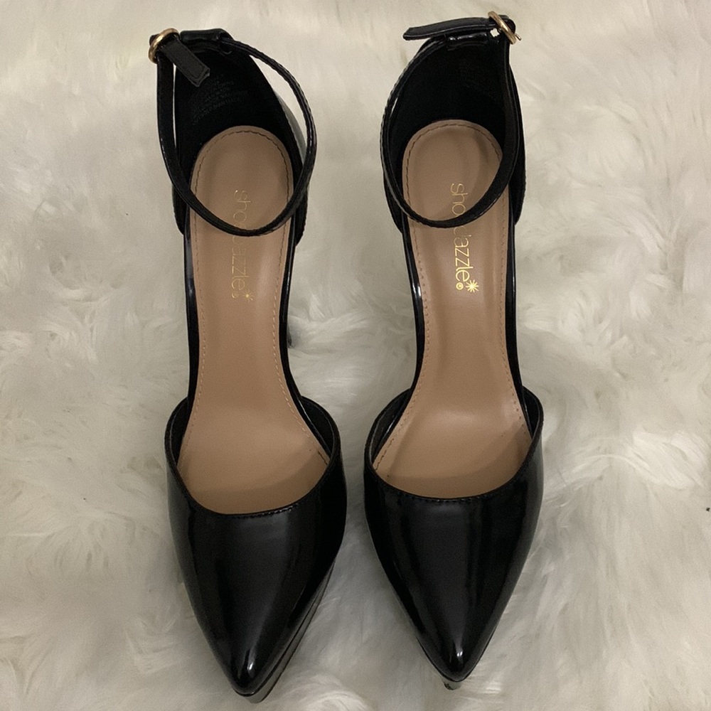 🔥 Patent Leather Black Stiletto Heel - Picture 4 of 7